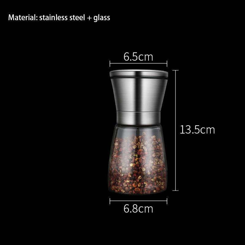 Измельчители соли и перца из нержавеющей стали, бутылки, банки для специй, контейнеры, бутылки, шейкеры для перца, кухонные принадлежности, гаджеты