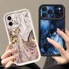 Ударопрочный чехол для телефона iPhone 17 Pro Max Чехол iPhone 16 15 14 13 Pro Max 11 17e 16e Цветной Мраморный Принт Мягкий Силиконовый Бампер Защитная крышка