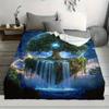 1 Luxurious Large Tree Print Fleece Throw Blanket - Ideal Gift for African Girls, Daughters, and Granddaughters - Versatile for