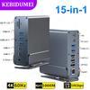 Док-станция USB C 15 в 1 USB C хаб Type C хаб двойной адаптер HDMI USB 3.0 10 Гбит/с сплиттер 4K60 Гц/RJ45 1000M/USB3.0/PD100W