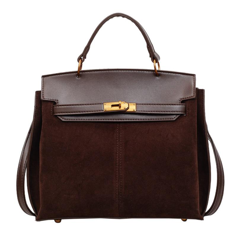 2025 Ретро Матовая Сумка Kelly-Style Ручная и Через плечо для Женщин - Мода Осень/Зима