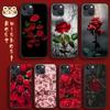 Модный красный чехол для телефона Rose Fashion Art для iPhone Samsung Galaxy Redmi Xiaomi Oppo OnePlus Note SA 7 8 9 10 11 12 13 14 20 21 22 23 53 54 Pro Max Plus Ultra
