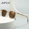 Квадратные мужские солнцезащитные очки Модные оттенки UV400 Ретро заклепки Женские Роскошные Шампань Солнцезащитные очки
