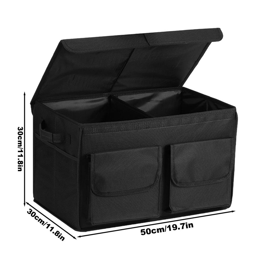 Car Boot Tidy Box Foldable Storage Organizer Collapsible Travel Car Tool Shopping Trunk Organizer Bag For Cars Suvs Trucks Rvs