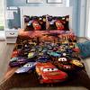 3D Принт Постельное белье Тачки Молния Маккуин, Односпальное, Полуторное, Двуспальное, Покрывало, Наволочка
