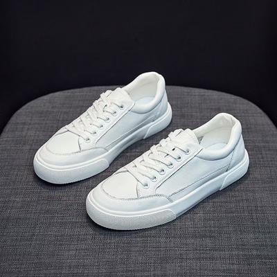 Модная женская повседневная вулканизированная обувь, белая натуральная кожа, спортивная ходьба, бег, летние женские кроссовки на плоской подошве на платформе