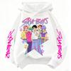 Детское худи KPop Охотник на демонов с принтом Детская мультяшная мода Осень Повседневное Теплое пальто Худи