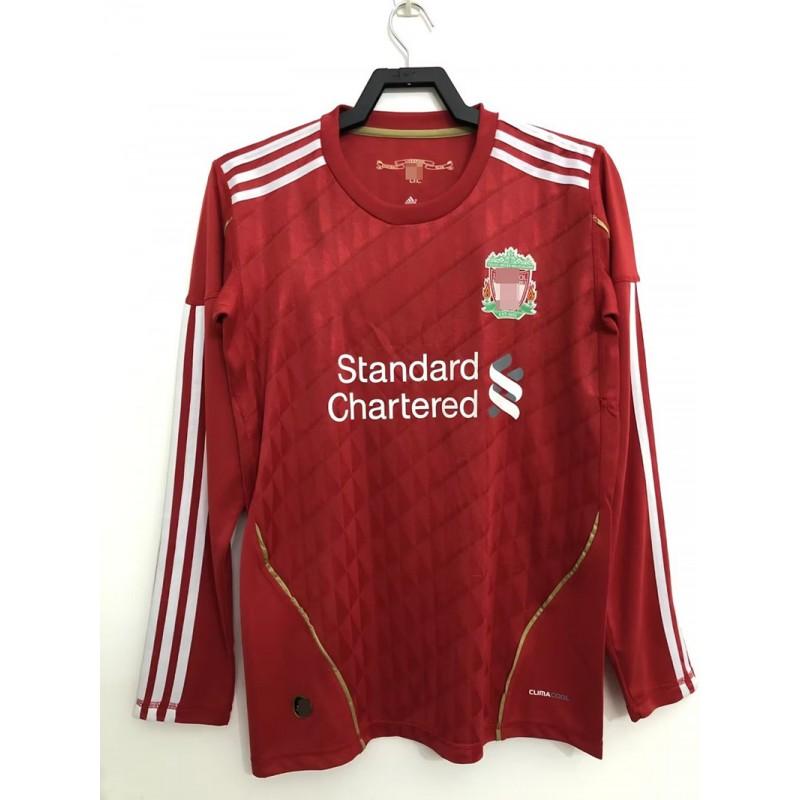 Liverpool Retro Football Jersey 1995-96 Home Long Sleeve 8 Gerrard Torres Owen Soccer Shirt Men Women