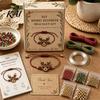 Handmade Bracelet Kit DIY Christmas Beaded Making Kit, Holiday Jewelry Craft Supplies, Xmas Kids Crafting Supplies Bead for Adults, Kids, Family