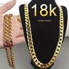 Gold Cuban Chain Men's Necklace - 6mm, 16-30 Inches, Hot Sale
