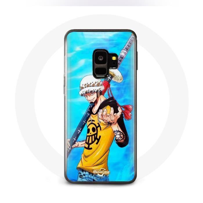 Coque pour Samsung Galaxy S9 plus One Piece Manga Trafalgar Law epée