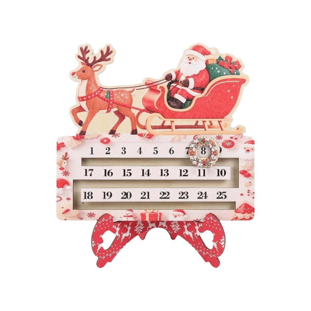 Santa Claus Decoration Calendar Snowman Christmas Decor Christmas Advent Calendar Christmas Party