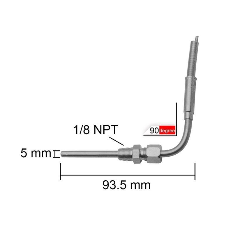 EXT Temperature Meter Auto Gauge Exhaust Gas Meter Digital With Sensor For 4WD Hilux Patrol EGT