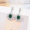 Light Luxury Fashion Temperament Full Diamond Earrings 925 Silver Needle Earrings Inlaid With Zircon Earrings, Multi-Color