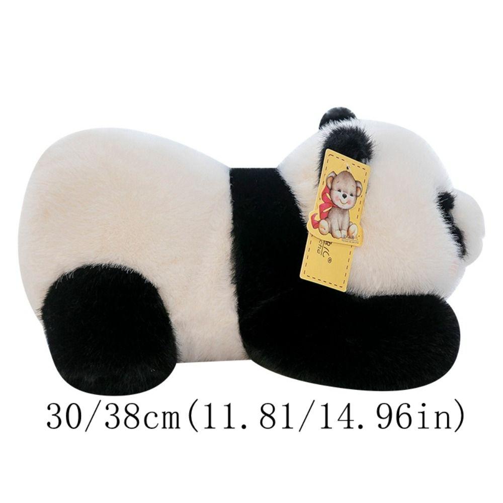 Мягкая кукла-панда в приседе Мягкая плюшевая кукла-панда Мягкие игрушки-панды Украшение комнаты