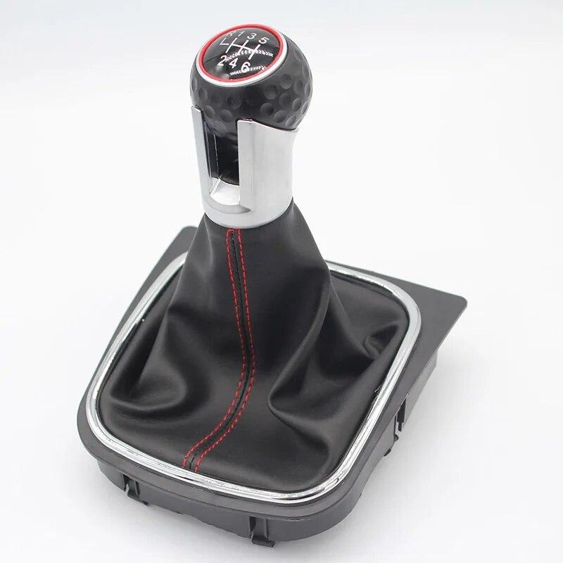 5 6 Speed Car Gear Stick Shift Knob Boot for VW Golf Rabbit Jetta MK5 MK6 2004 2005 2006 2007 2008 2009-2013 2014 Accessories
