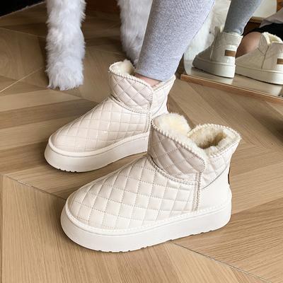 Новые женские зимние сапоги Зимние теплые плюшевые сапоги Женская зимняя повседневная обувь Женские ботильоны Модные женские ботинки на платформе