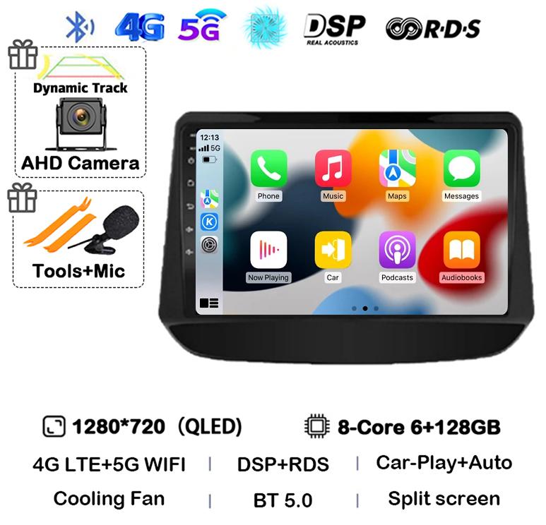 Android 14 Carplay Car Radio For Chevrolet Onix Cavalier 2020 2021-2025 Navigation GPS 4G Multimedia Player Stereo Autoradio DSP