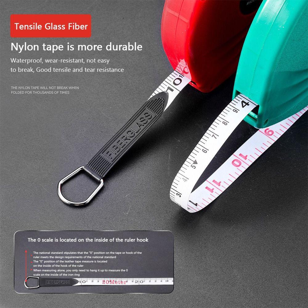 Wear Resistant Measuring Tape 10m 20m 30m 50m Site Measure Tape Daily Measurement