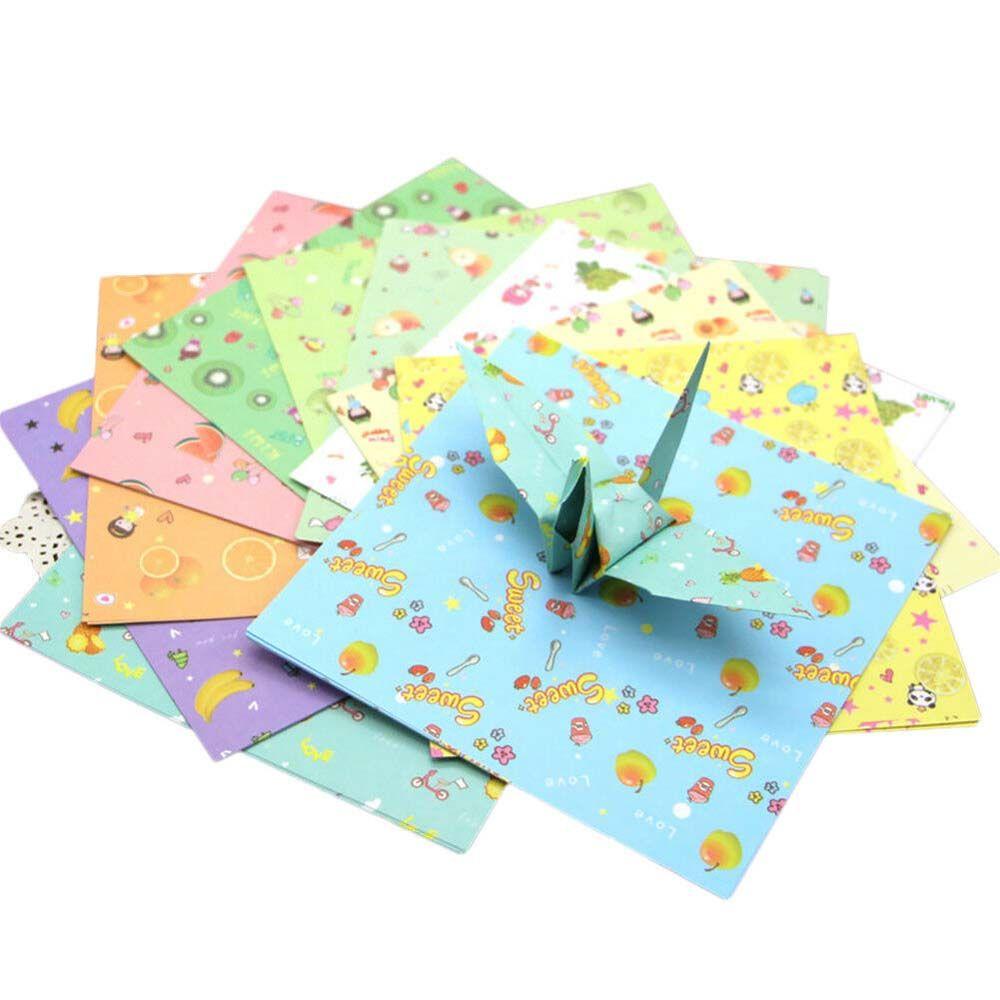 Cartoon Square Scrapbooking Decorative Handmade Folding Paper Kids Origami DIY Making Paper Crafts