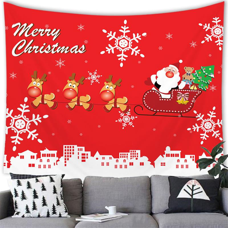 С Рождеством мультфильм снеговик трансграничная поставка гобелен настенное одеяло