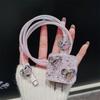 Applicable To Apple Data Cable Protective Cover Charger 18-20W Anti-breakage Winder Cute Flower Animal Advanced INS Style