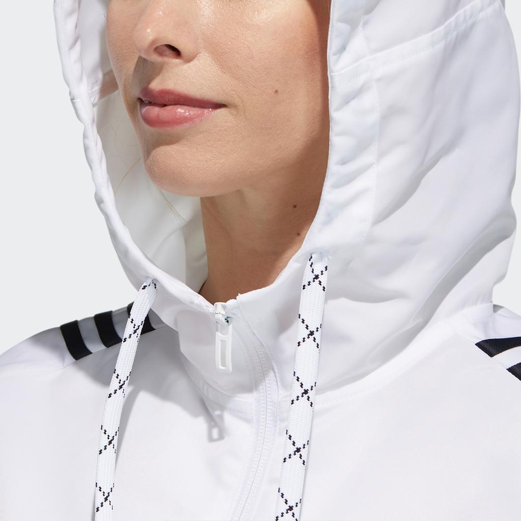 adidas Уличная куртка со съемными рукавами и капюшоном Женские куртки белые GT4403