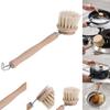 Bamboo Kitchen Cleaning Brush Natural Dishes Pots Pans Sink Washing Brush Eco-friendly Clean Scrubber Brush Cleaner