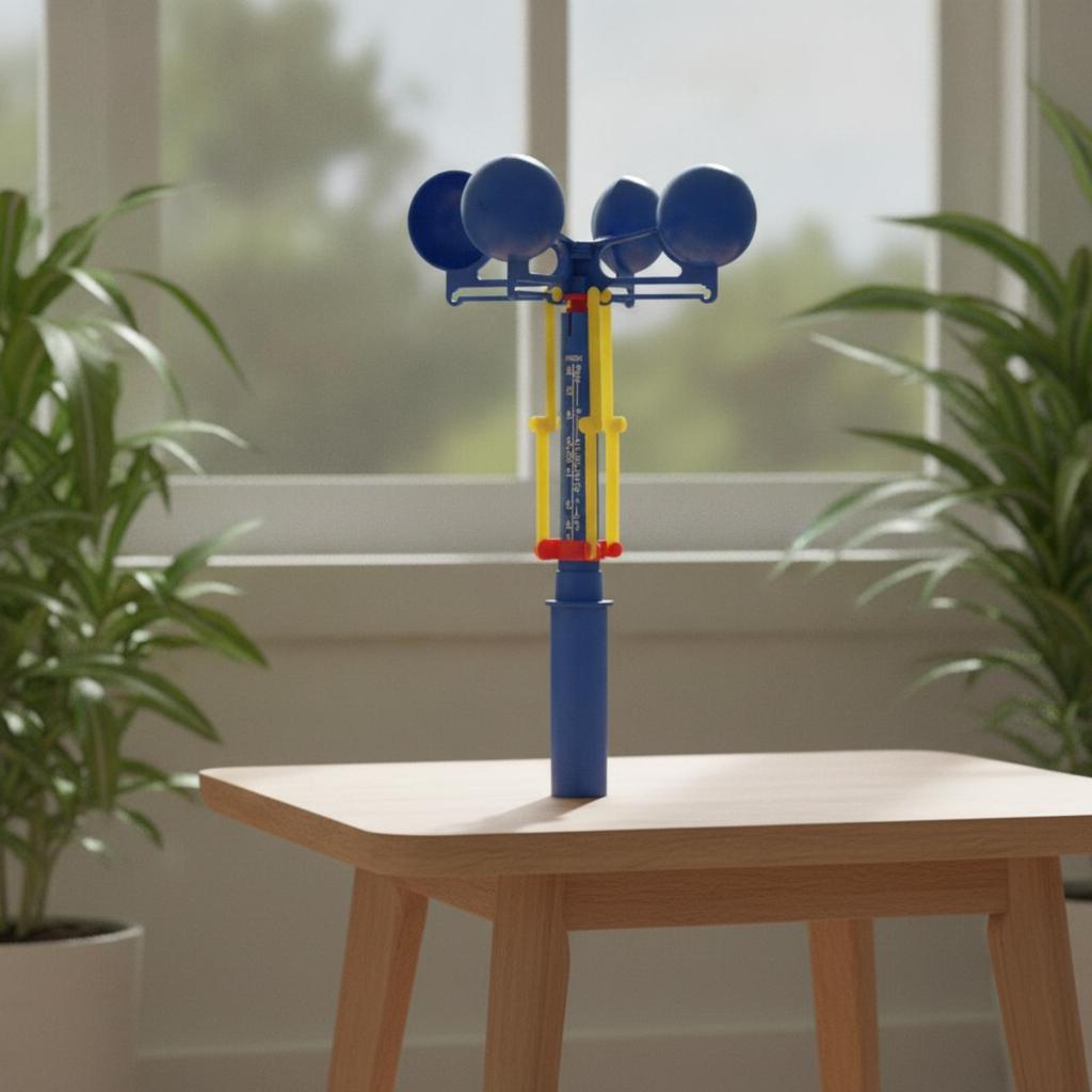 Handheld Anemometer Analog Wind Meter with Handle Educational for Students, Kids