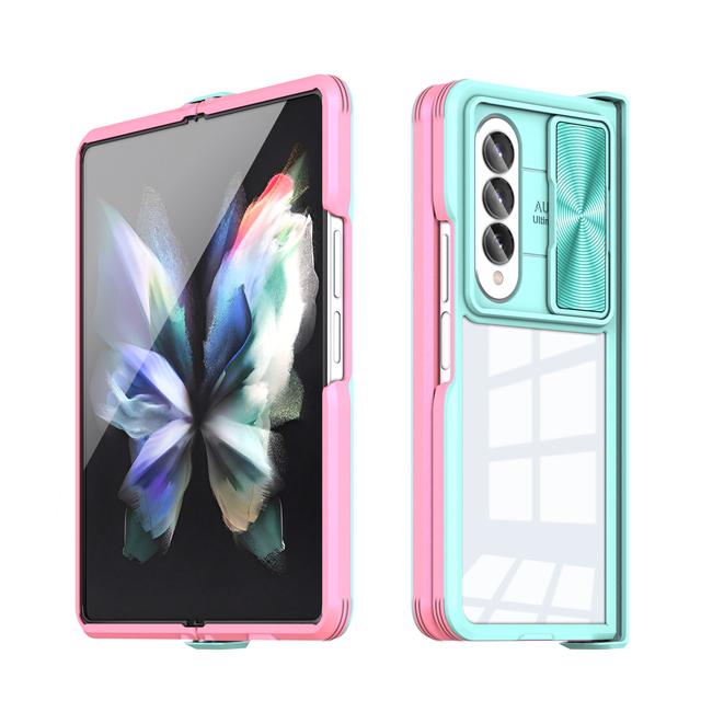 Кристально чистый акриловый защитный чехол для камеры для Samsung Galaxy Z Fold 4 Fold4 5g Zfold4 противоскользящий чехол для телефона