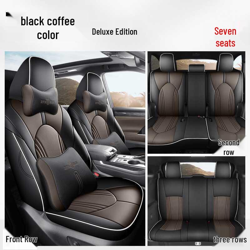 Toyota Highlander Car Seat Cushion Set: 5-Seater and 7-Seater All-Season Full Coverage Interior Accessories