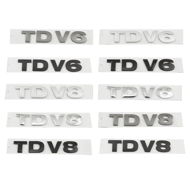 Car 3D ABS TDV6 TDV8 Trunk Fender Logo Badge Emblem Decals Sticker For Land Rover Range Rover Sport HSE Discovery Accessories kdtn8