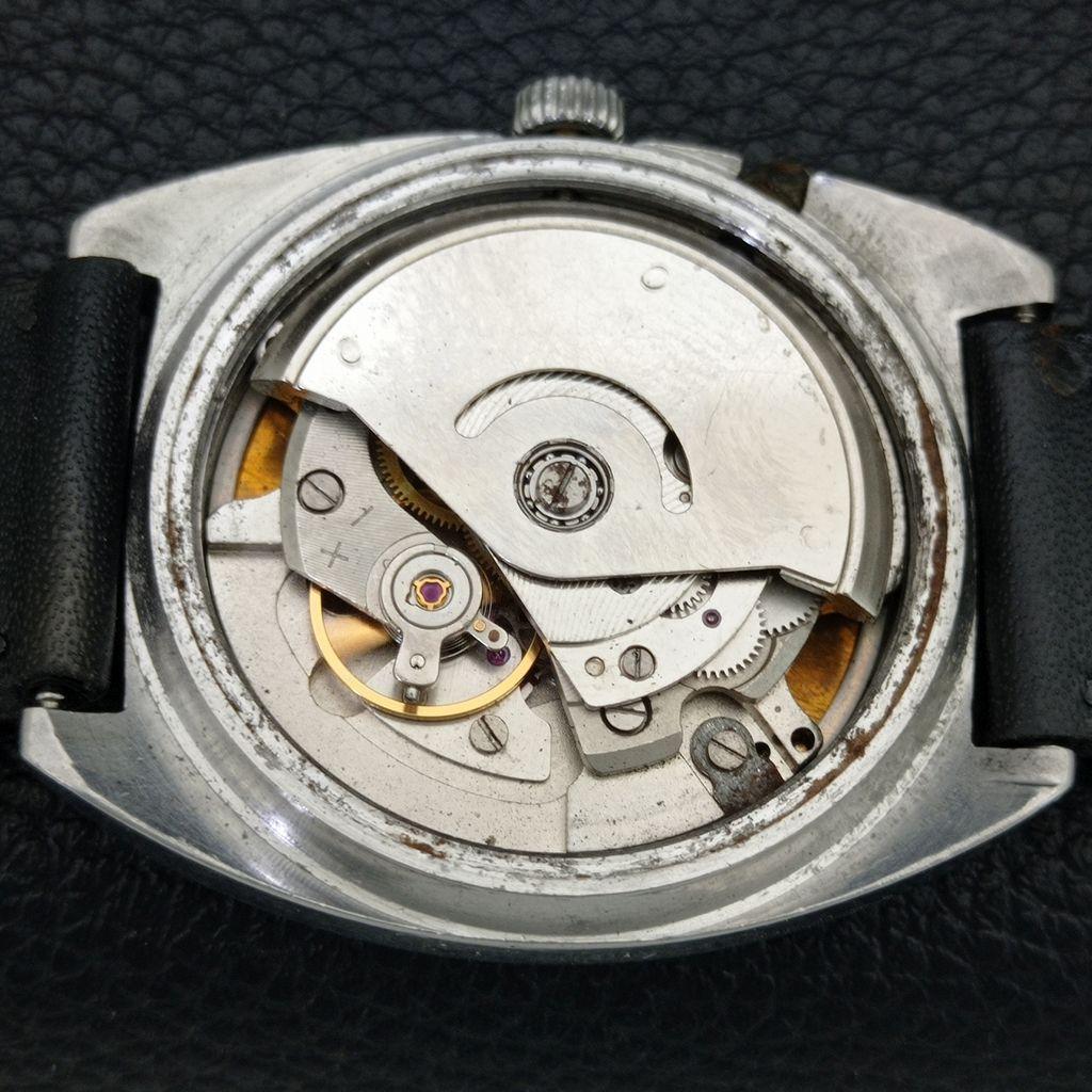 RICOH R31 AUTOMATIC VINTAGE JAPAN MENS BLACK COLOR DIAL WATCH a707659-1