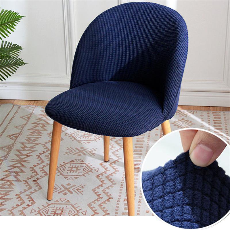 Duckbill Polar Fleece Solid Colors Short Back Bar Chair Cover Duckbill Soft Seat Case Washable Removable Silpcovers Home