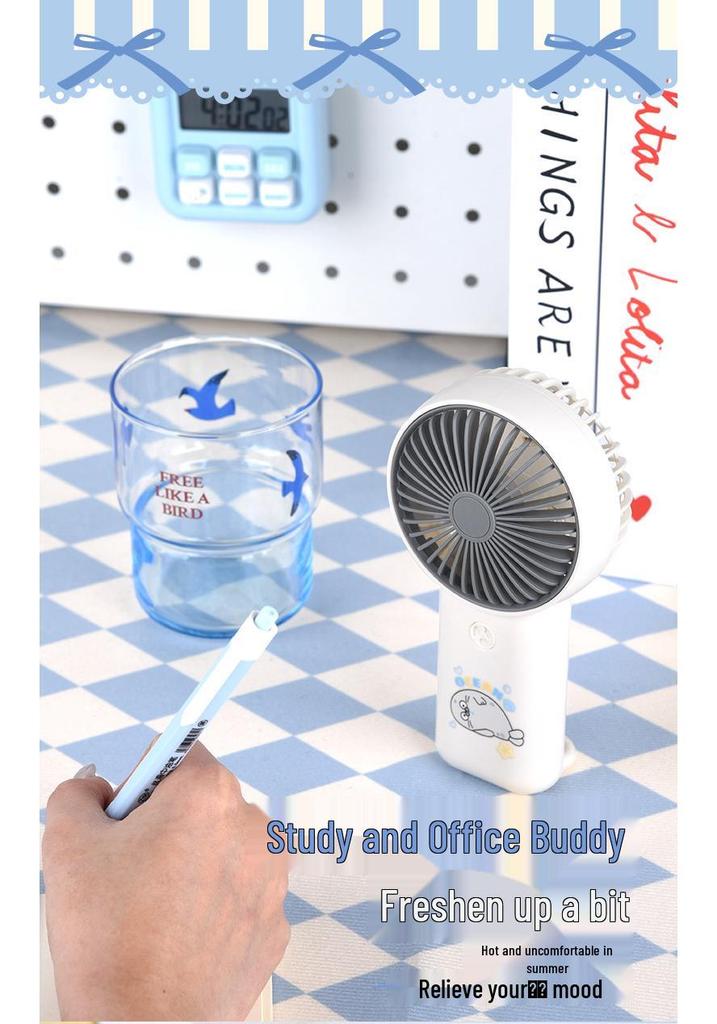 Portable Silent USB Mini Fan with High Wind Power for Desktop and Handheld Use