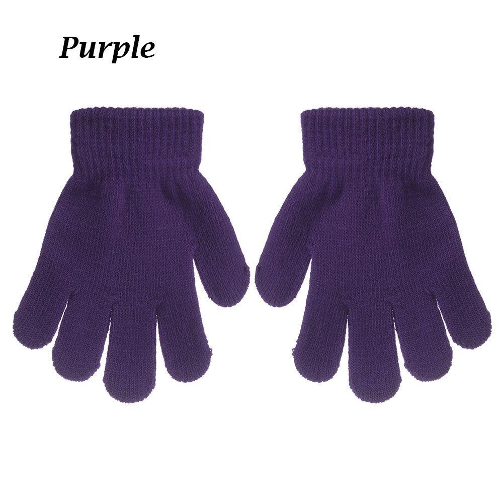 Winter Kids Warm Knitted Glove Stretch Children