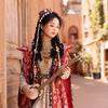 Colorful Stone Bohemia Tassel Necklace Vintage Tibetan Metal Necklace Ethnic Style Necklace  Party