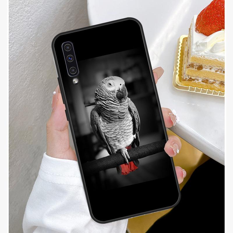 Чехол African Grey Parrot для Samsung A12 A32 A42 A52 A72 A52S A03S A21S A11 A31 A51 A71 A10 A50 A70 с полным покрытием
