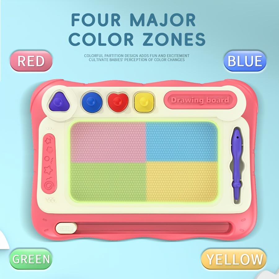 Детская доска для рисования, игрушки, обучающие игрушки для раннего развития, идеальные подарки для мальчиков и девочек(4 штампа+1 кисть+4 скобки)