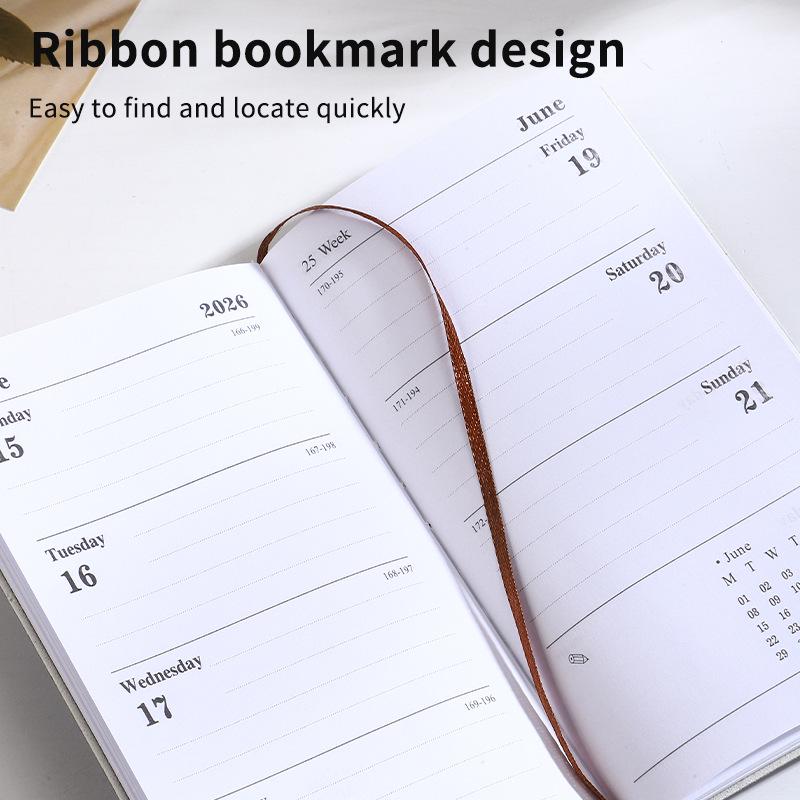 2026 Портативный английский ежедневник формата А6: 365 дней для трансграничного управления временем