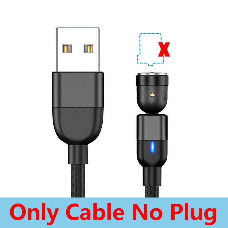 1 м 2 м 3 м Магнитный зарядный кабель Micro USB Type C телефонный зарядный кабель для Samsung Xiaomi USB шнур провод 540 градусов вращающийся
