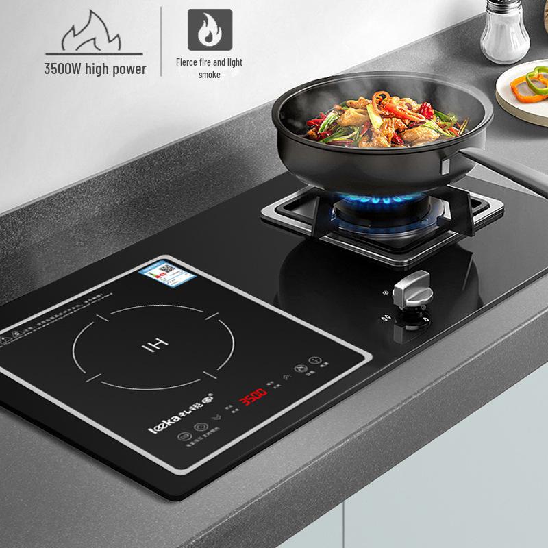 Built-In Single Induction Cooktop: High-Power, 33*28, Gas & Electric Compatible for Apartments