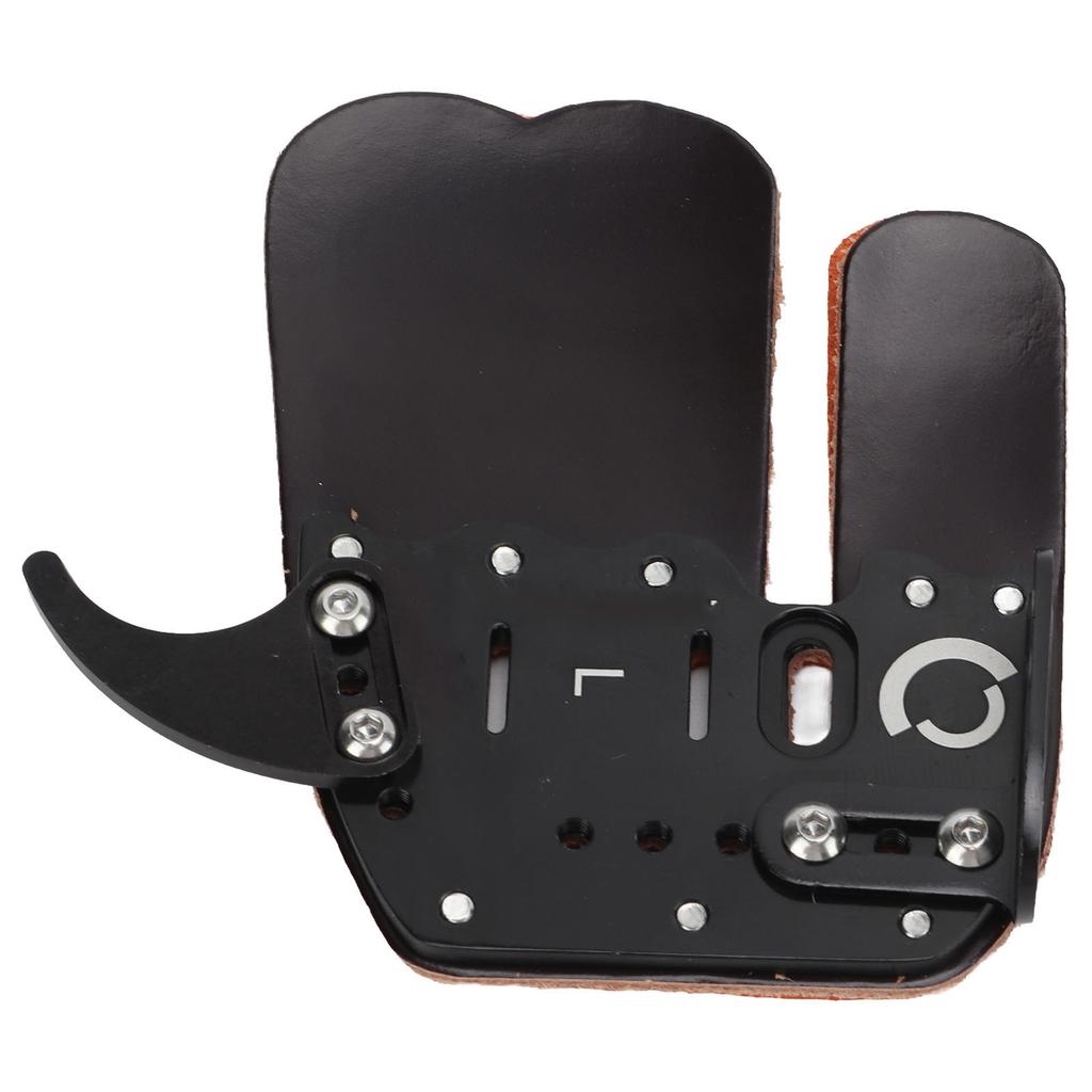 Archery Finger Guard Adjustable Finger Guard Black Protective Gear for Bow and Arrow Competition L
