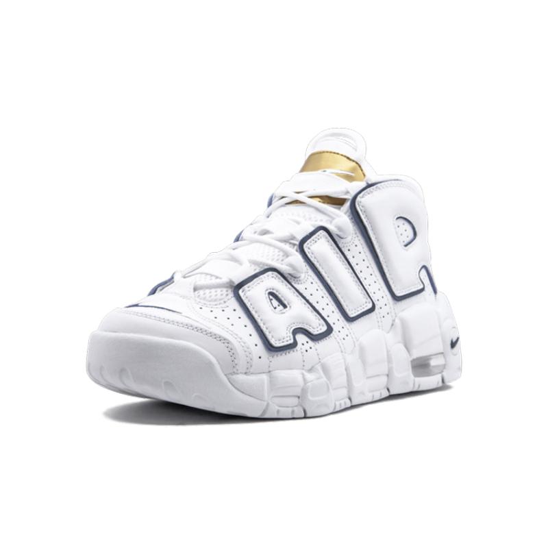 Nike Кроссовки Nike Air More Uptempo White Midnight Navy GS 415082-109