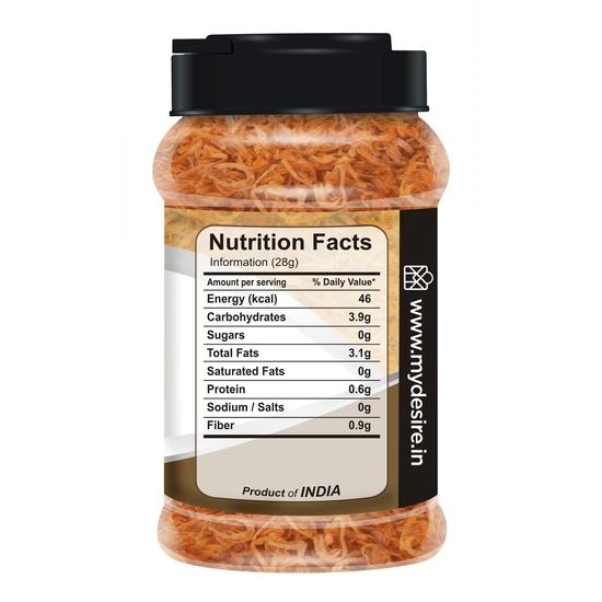 Лук золотистый жареный Desire 250 г в банке | Хлопья | Бириста | Жареный лук для Бирьяни, соусов, индийских карри