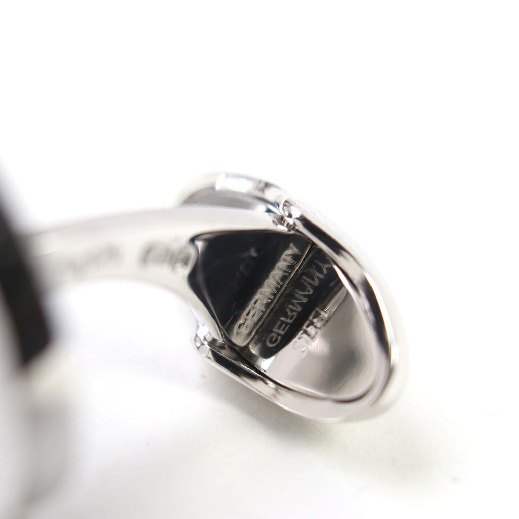 Dunhill Cufflinks Cufflinks Engraved Logo Round Shape AG925 Men JSB82D2H Used