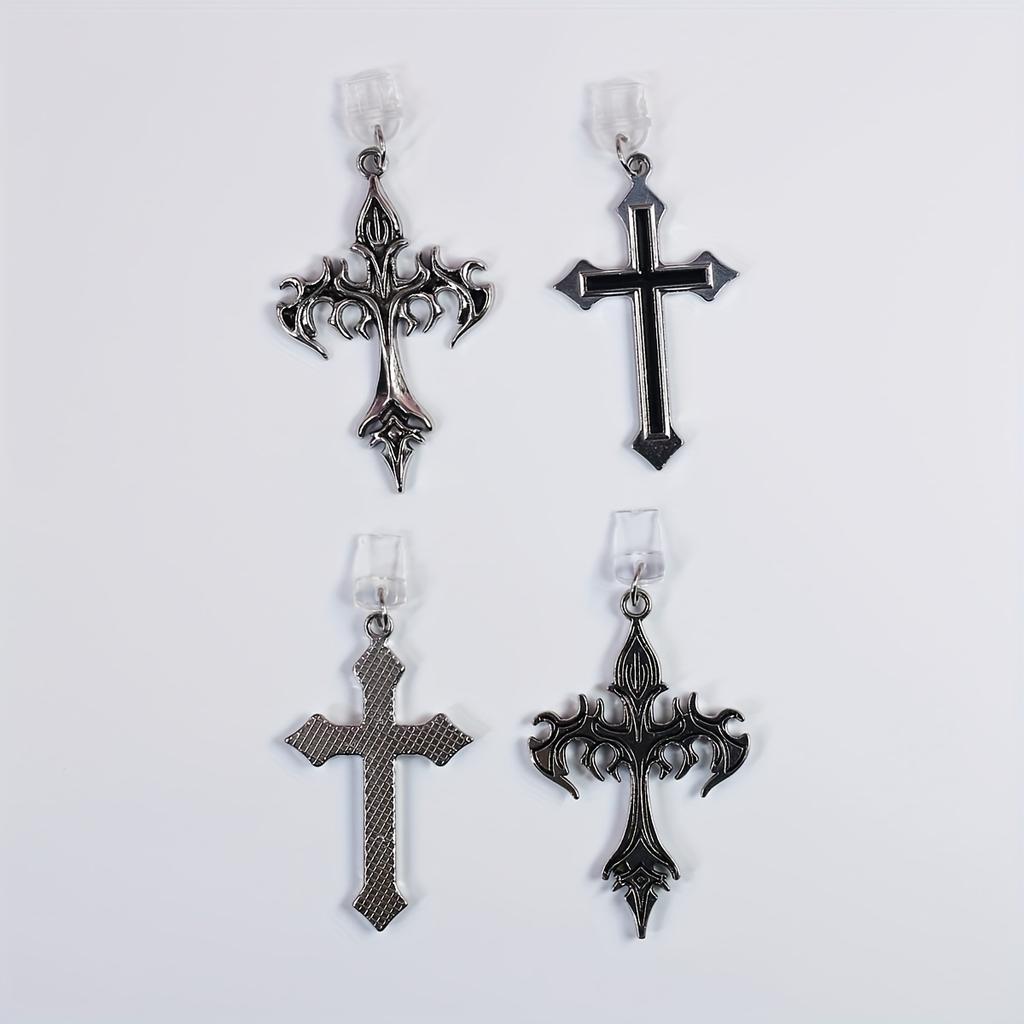 Кулон-заглушка для телефона от пыли «Пламенный крест» и «Крест-сердце», Подвесное украшение, Мобильный аксессуар, Защита от пыли и украшение