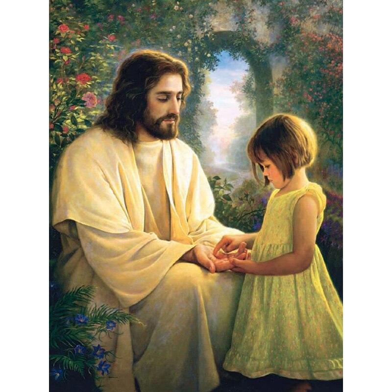 Полный 5D алмазная живопись Религия веры DIY Алмазная вышивка Алмазная мозаика Наборы для вышивки крестом Домашний Декор Подарок