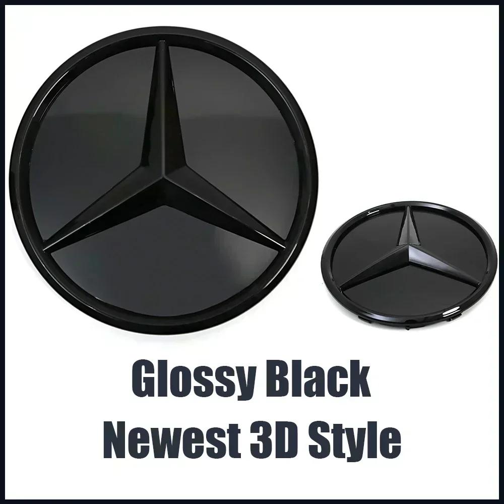AABID1 Newest 3D Front Grill Star Emblem Badge For Mercedes Benz GLE-Class W166 2016-2019 GLE350 GLE350d GLE400 GLE450 GLE500 GLE550