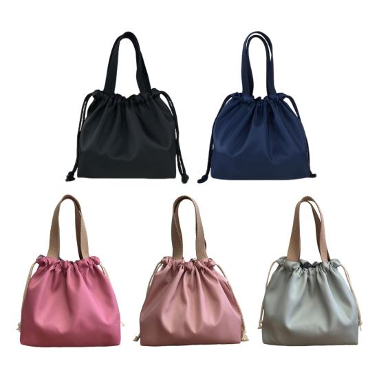 Портативная сумка для ланча на шнурке с ручкой, большой вместимости, многоцелевая, водонепроницаемая, сумка для хранения, переноска для бенто-бокса